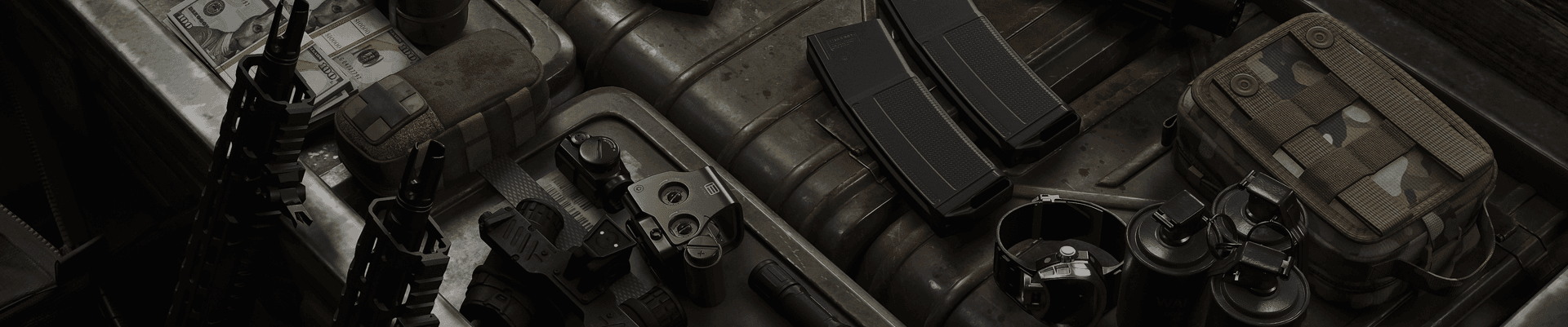 WEAPONS & GEAR STREAM ON VOD Banner